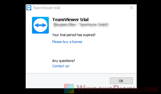 Teamviewer trial expired reset